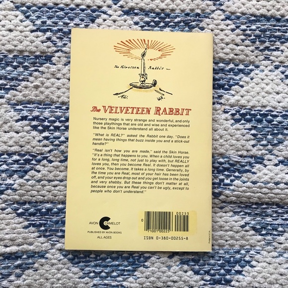 Vintage The Velveteen Rabbit Margery Williams First 1975 Softcover Classic Book - Picture 2 of 3